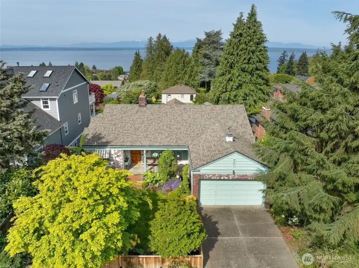 Two car garage and ample parking