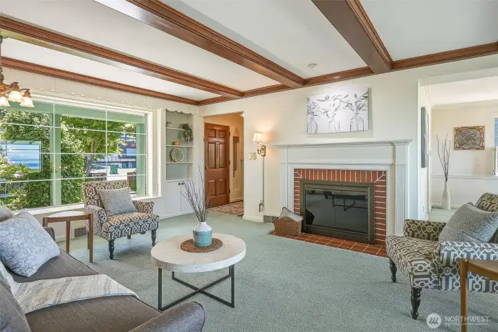Upper fireplace