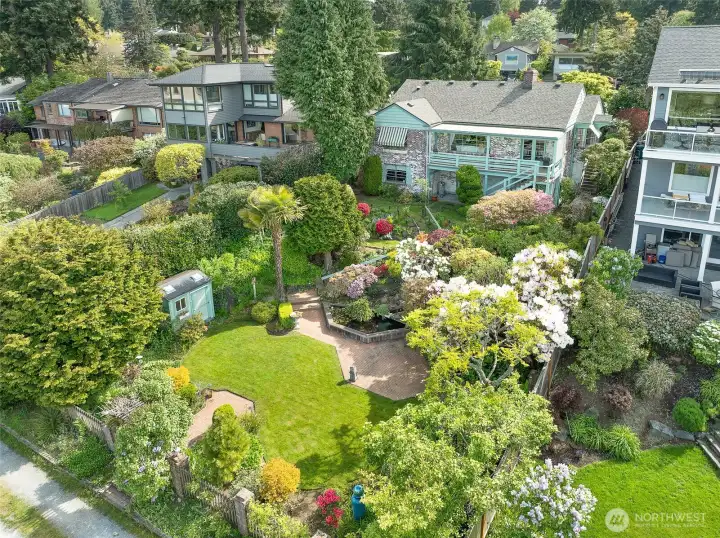 Mature landscaping
