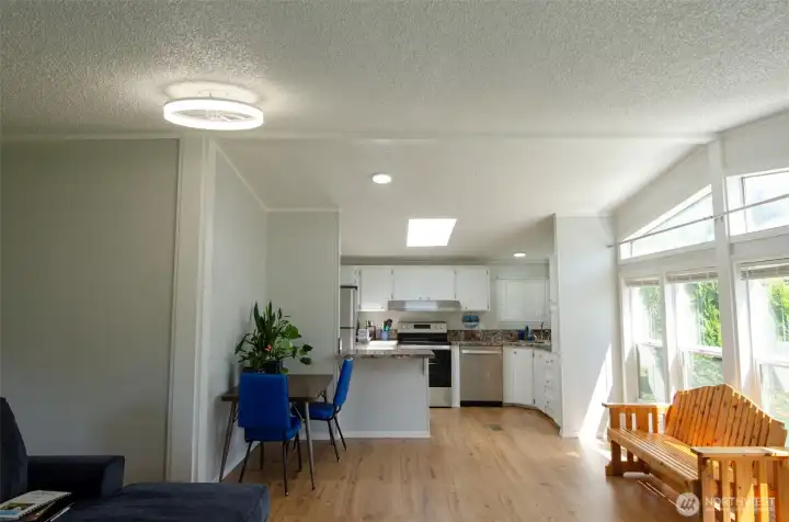 Kitchen from living room