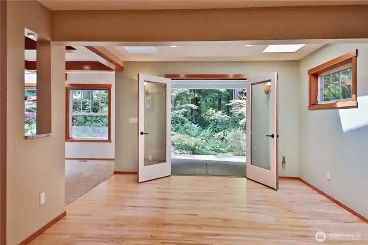 Doors to outdoor patio off Dining Doors to outdoor patio off Dining