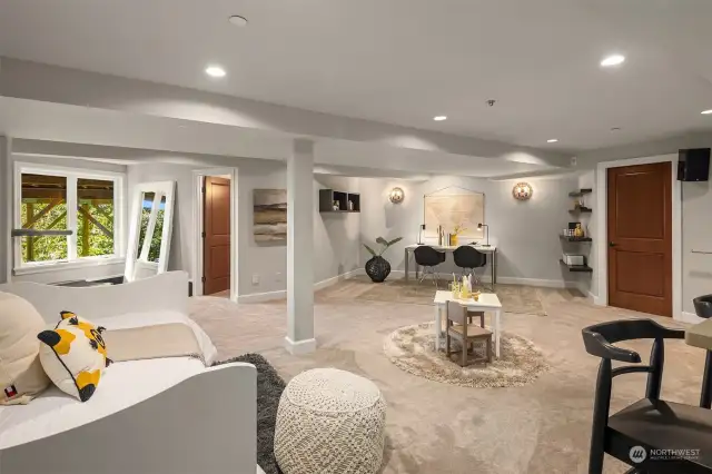 Massive space for play, exercise, or sleepovers!