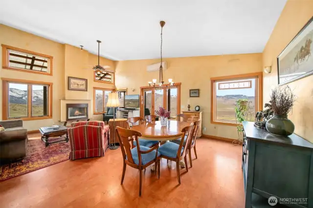 Open dining area