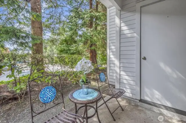 Cute and private back patio