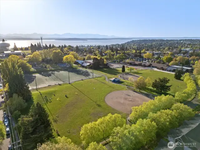 Park down the street.