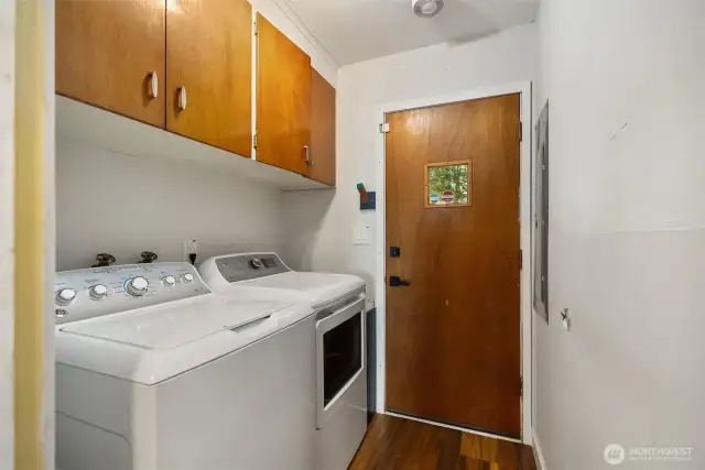 Laundry by back door