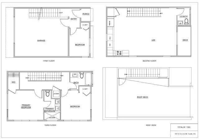 Marketing renderings, floor plan