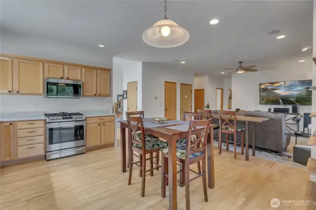 Kitchen looking at family room