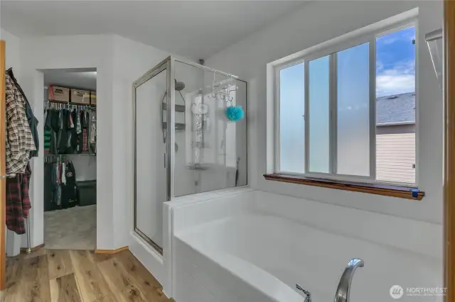 See the walk-in closet