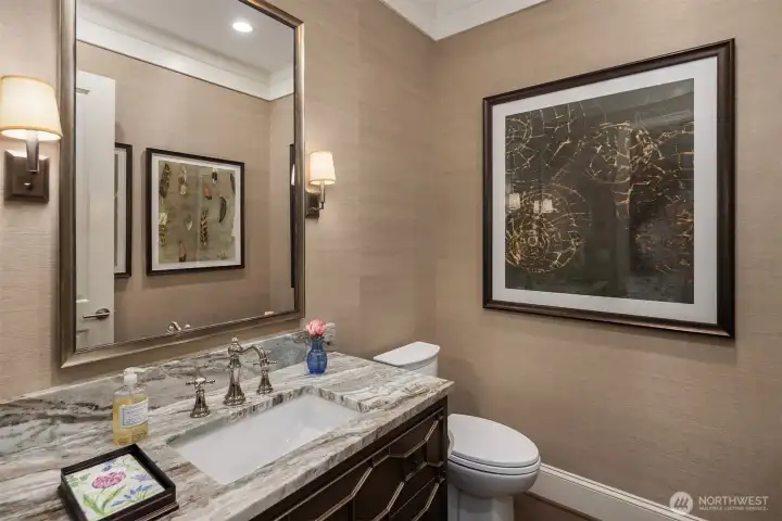 Main floor hallway bathroom.