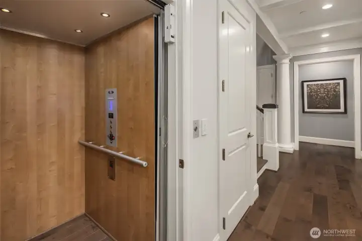 The elevator ensures this home is great for all life's phases.
