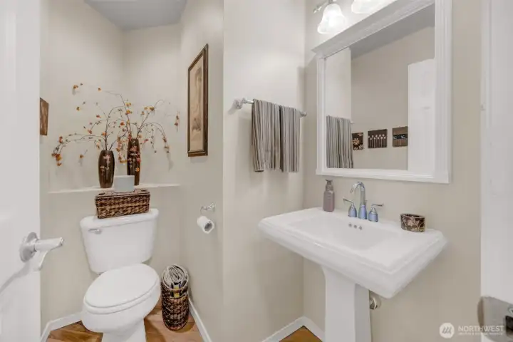 Half bath on main floor