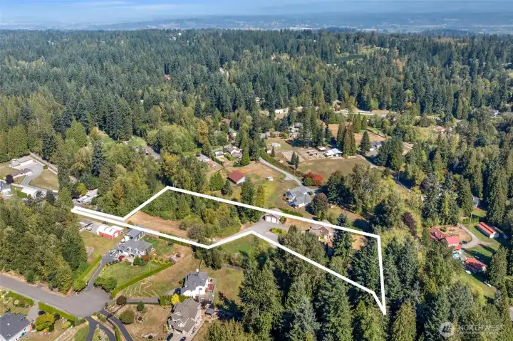 Property boundary lines (estimates)