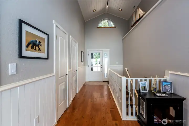 Striking entry to the home.