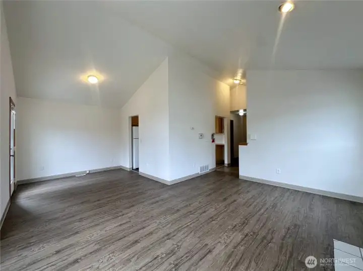 Open Living and Dining Rooms