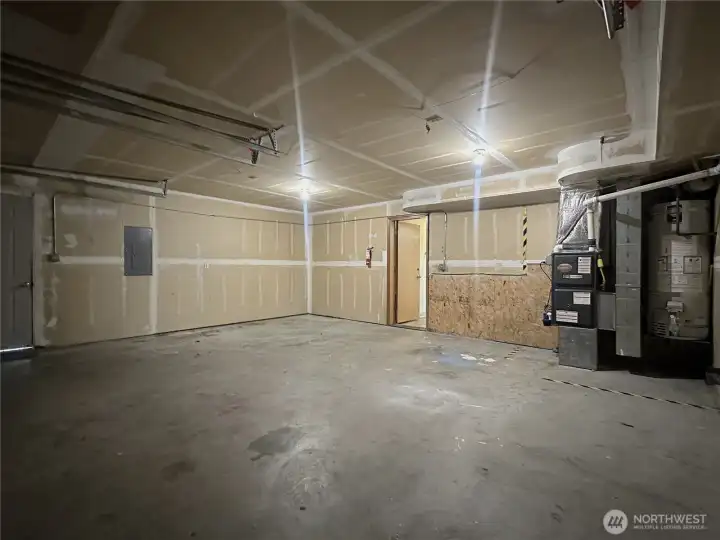 Two Car Garage with Side Door