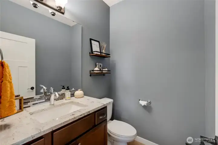 Main floor Powder Room, granite in all bathrooms!