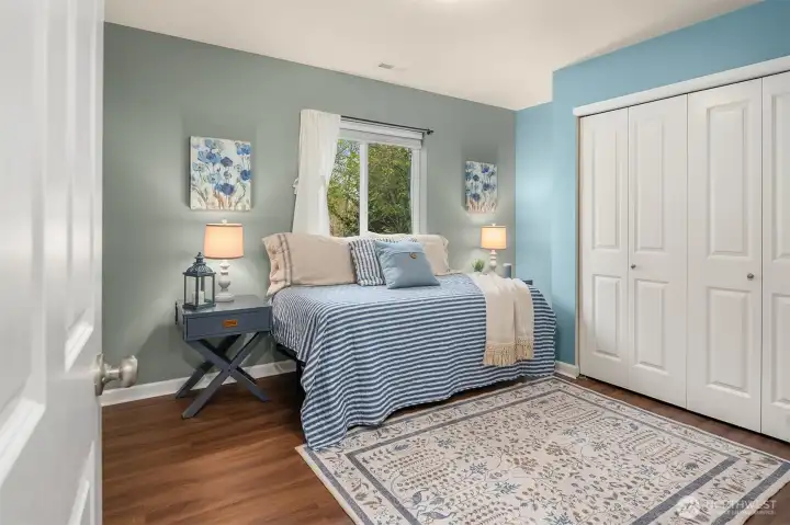 Bedroom #3 - Laminate plank flooring.