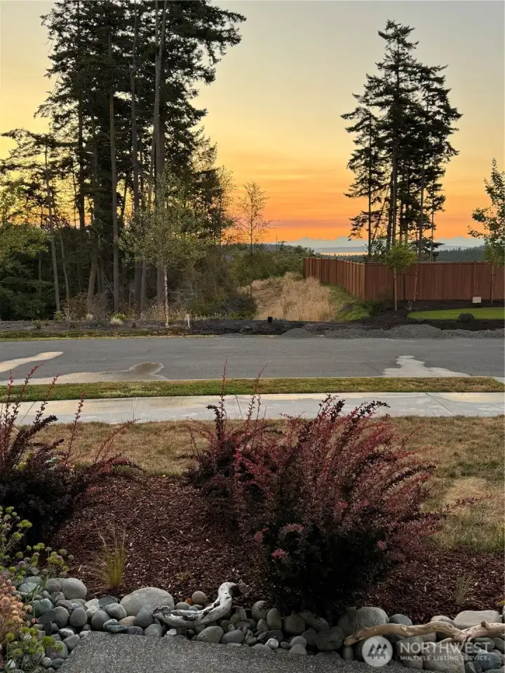 Enjoy a peek of the water from the front door.