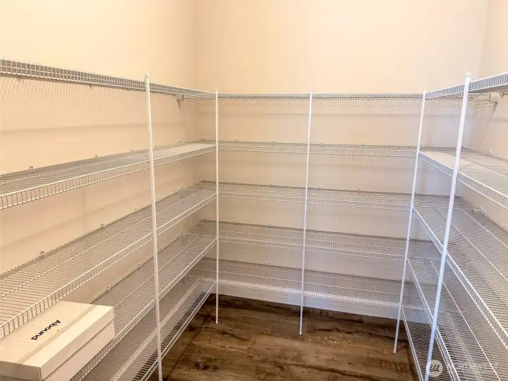 Large walk-in pantry.