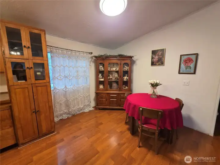 dining area with window