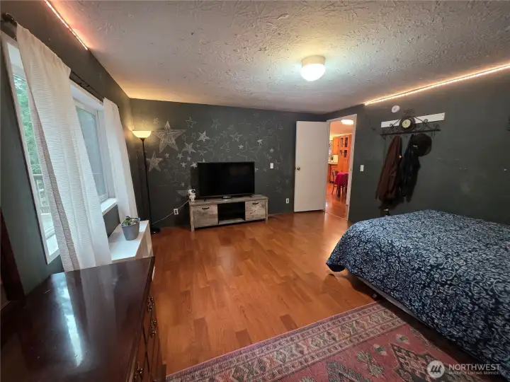 bedroom 3 has chalkboard walls