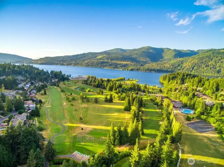 View over the community amenities.