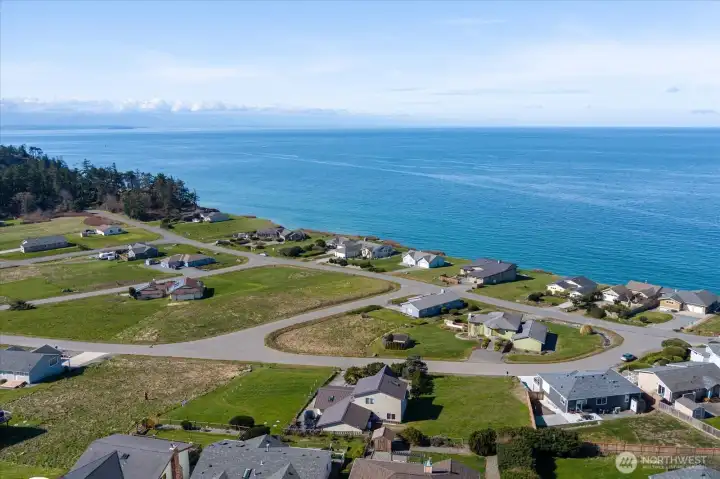 Note the Olympic Mountain range which you can see from this home on clear days.