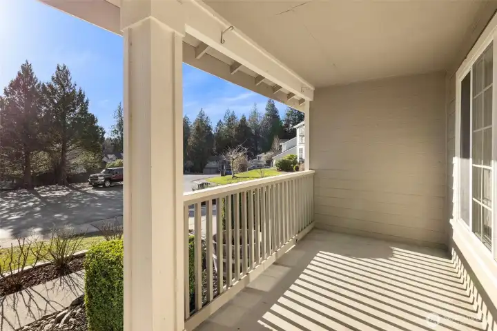 Covered front porch