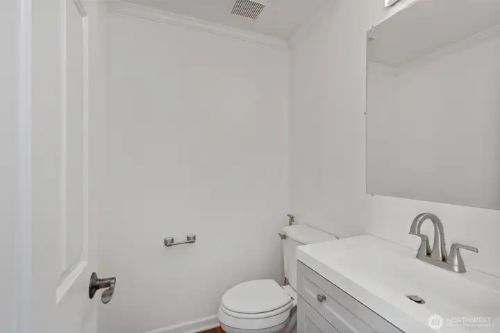 Downstairs powder room