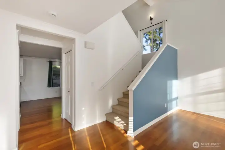 Head upstairs for more space!