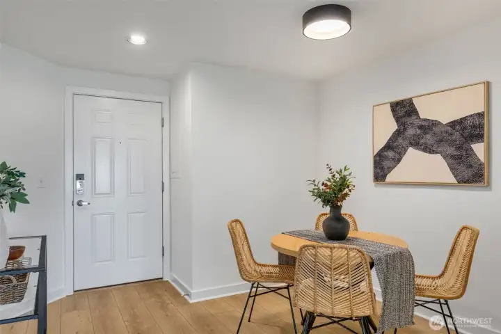 Entry and formal dining.