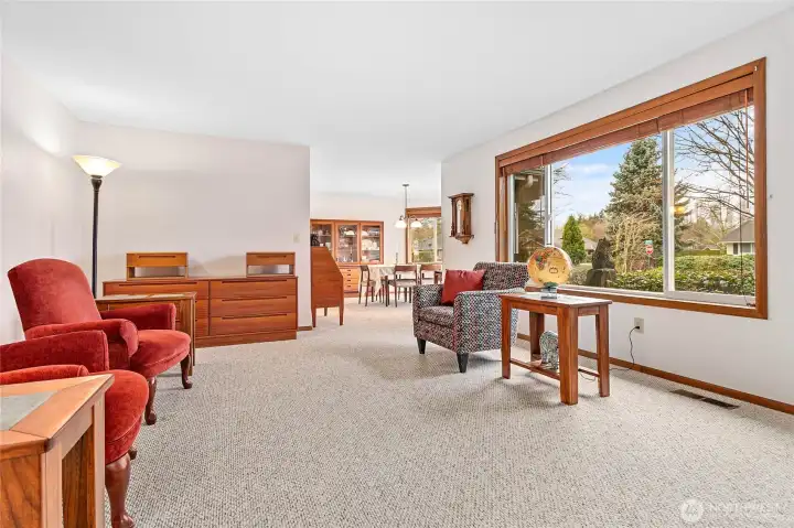 Living room is just to the right from entry hallway