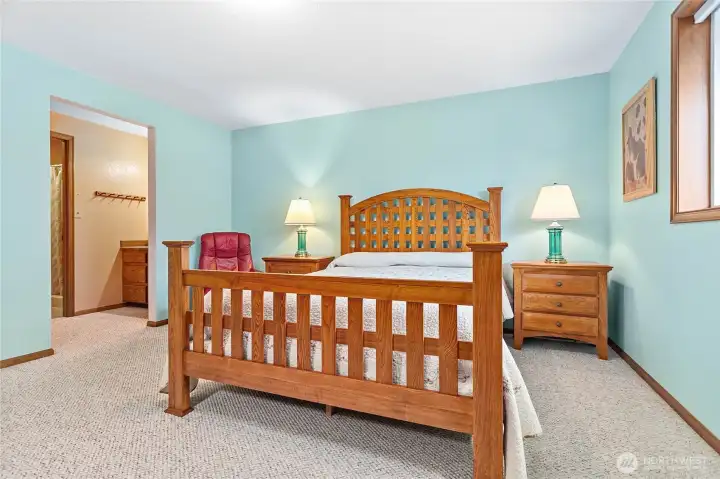 Primary Bedroom looking towards primary bath