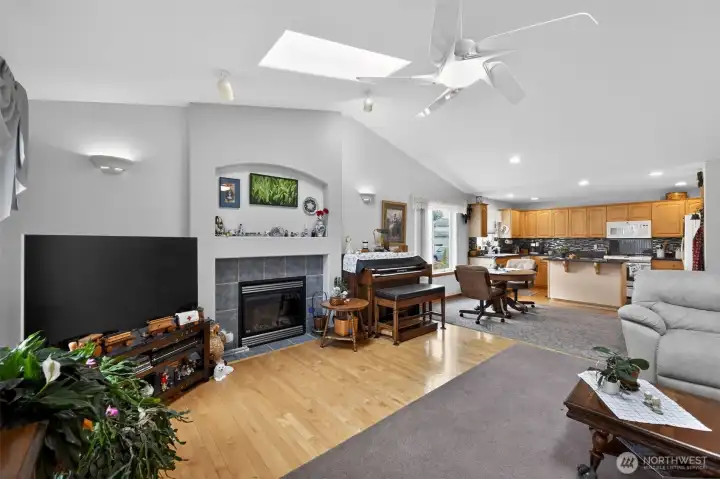 Living room and Kitchen