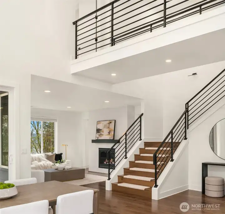 Stairway to second floor