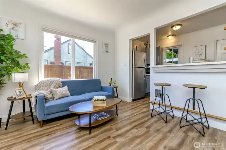 Wonderful easy care updated flooring.