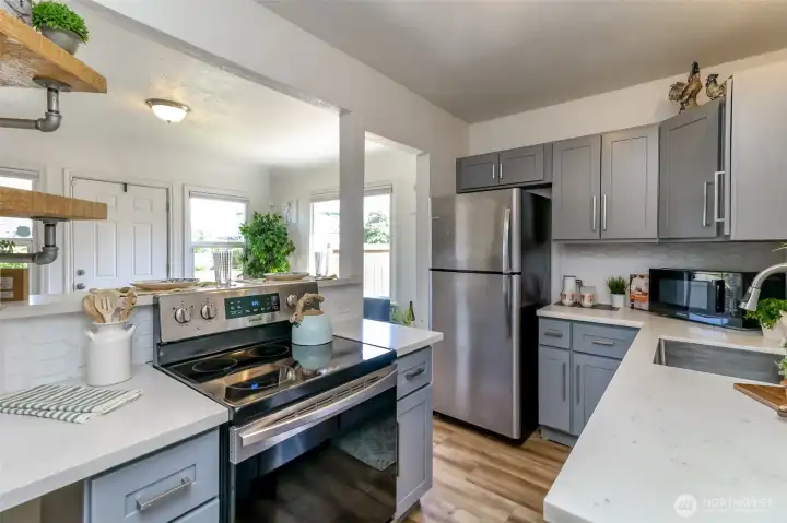 Stainless steel appliances stay!