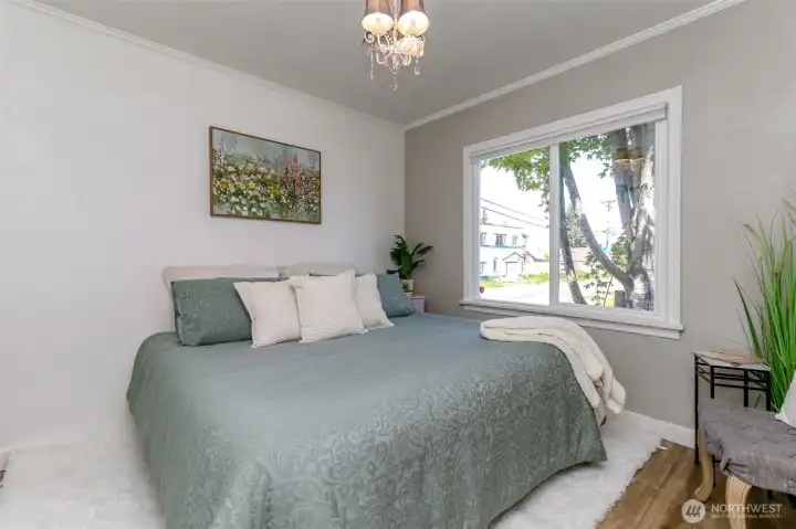 Master Bedroom fits a king size bed!