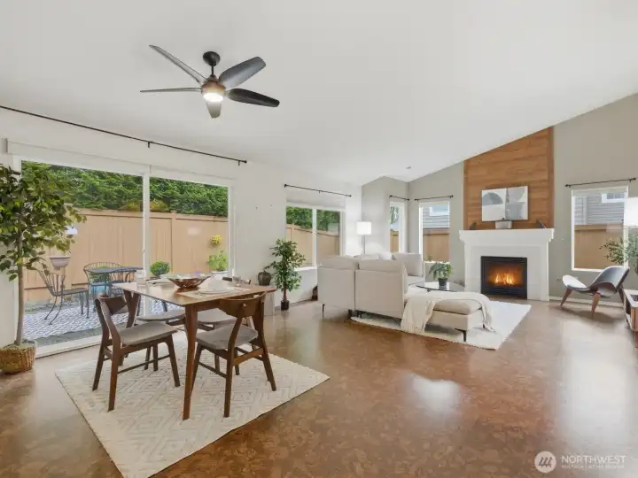 Great room filled with natural light