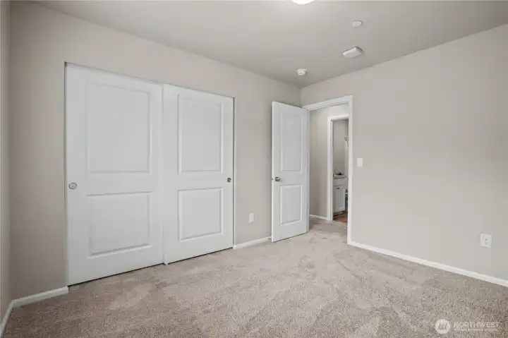 bedroom #2 with reach in closet