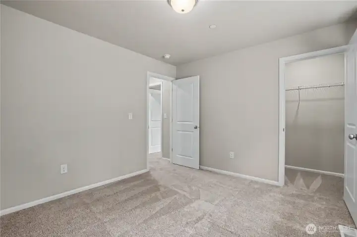 bedroom #4 with walk-in closet