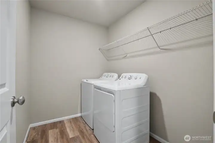 Laundry Room with room for additional storage