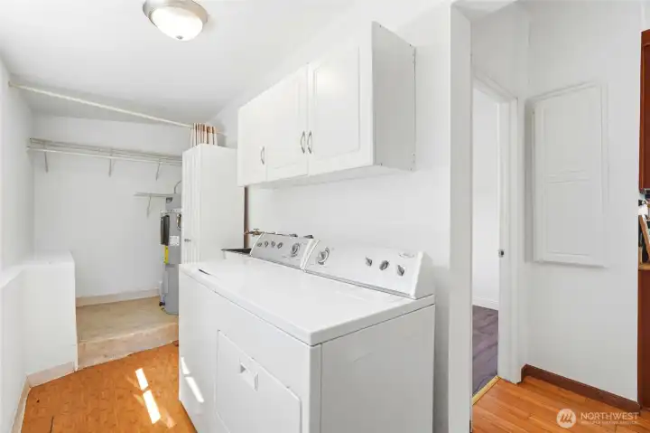 Laundry room w/ storage space