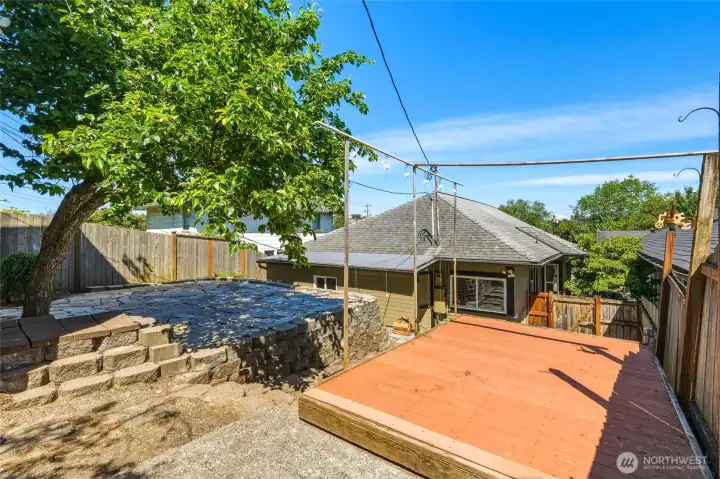 Upper part of backyard