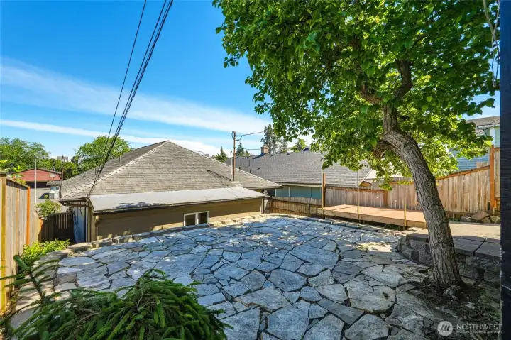 Another angle of the upper part of backyard