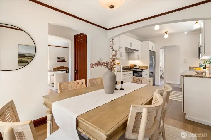 Open kitchen and dining Open kitchen and dining