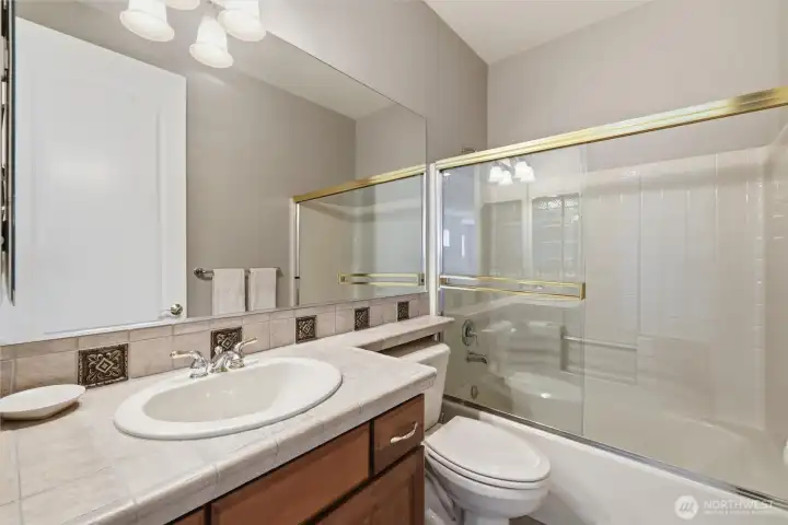 Full bathroom upstairs.