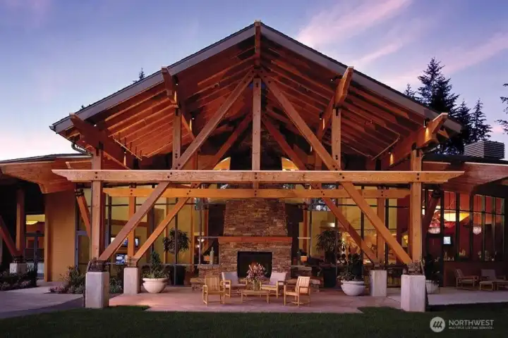 Beautiful expansive clubhouse hosts many events, happy hours, clubs, entertainment, classes, and has the Pines Bistro for dining.