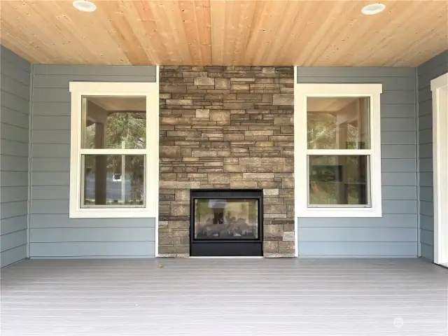 see thru fireplace